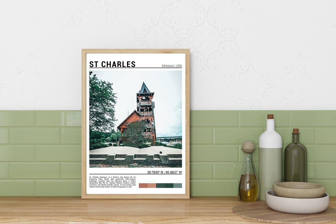 St Charles Missouri Wall Art St Charles Poster Print St Charles Print St Charles Photography St Charles Missouri Photo Missouriusa - Image 3