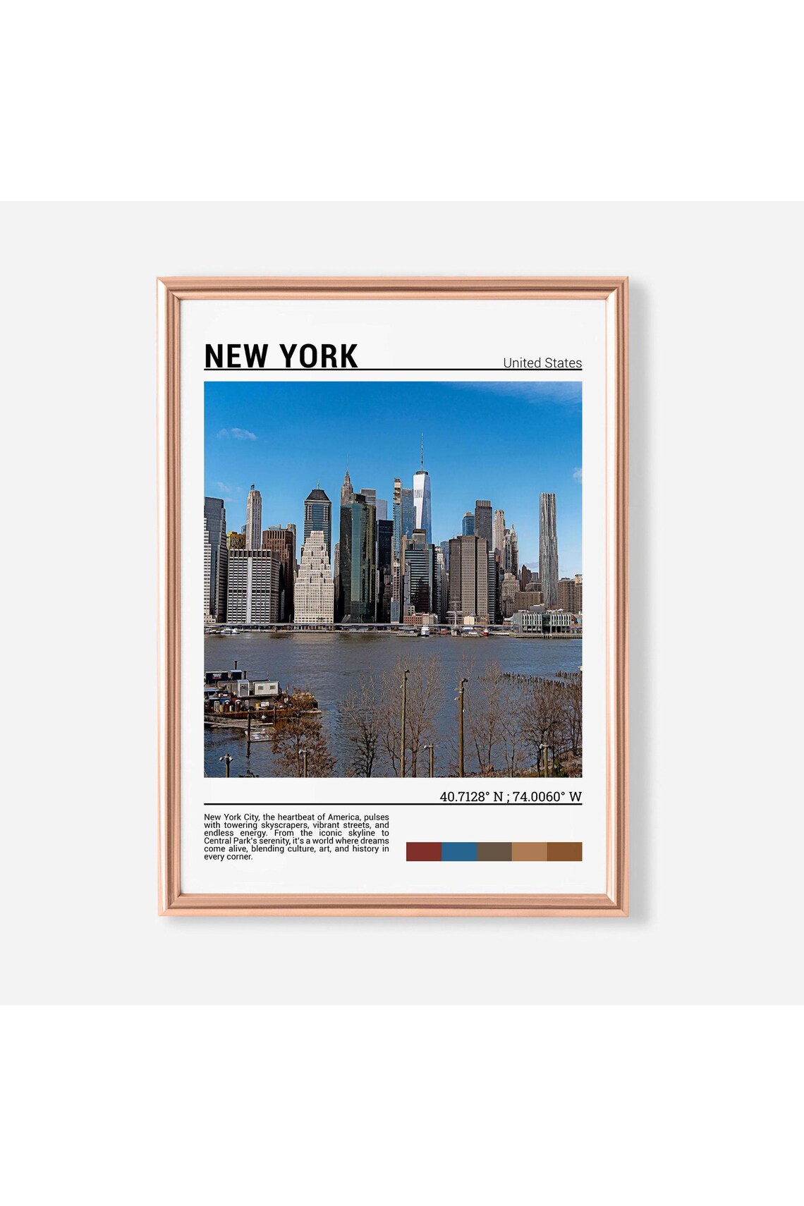 New York Print New York Poster Print New York Travel Gift New York Travel Poster New York Usa