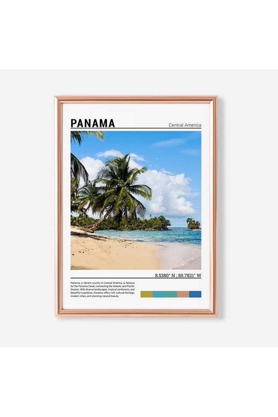 Panama Print Panama Poster Panama Wall Art Panama Travel Panama Art Print Panama Photo Panama Central America