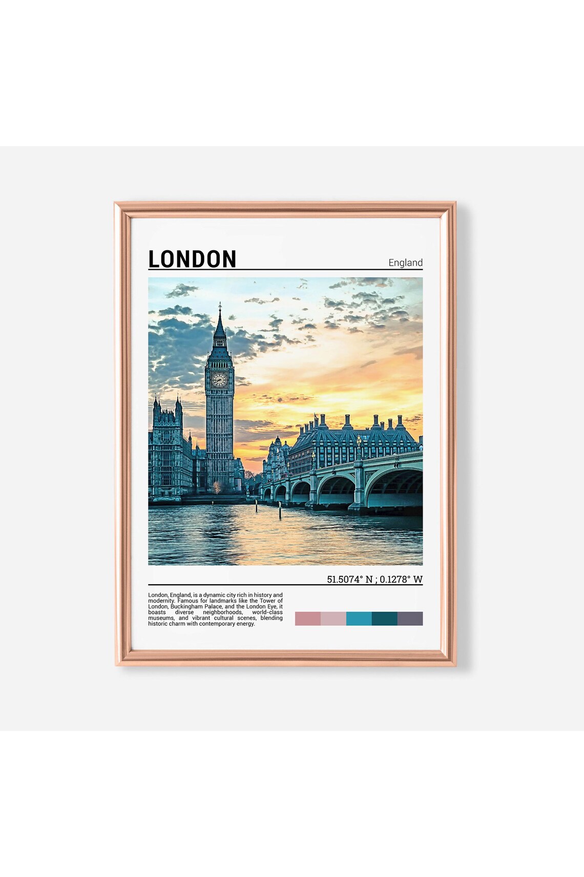 London Photography Travel Poster