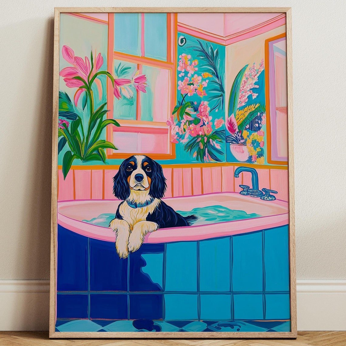 Dog Poster Dog Wall Art Animal Art Print Bathroom Art Dog Lover Gift Animal Poster Dog Art Pet Portrait Home Decor Dog 21