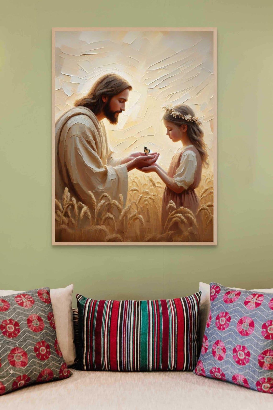 Beauty Of Faith Modern Christian Art, Jesus And Girl - Image 2