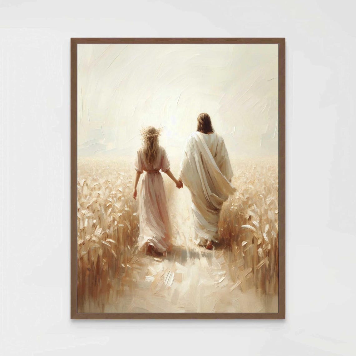 Together With Christ, Jesus With Woman Art Print