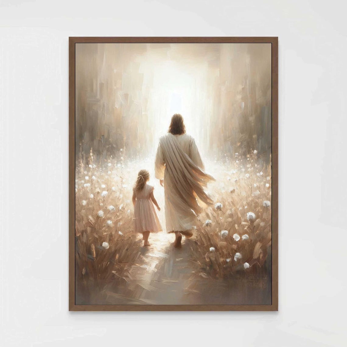 Days With Him Christian Nursery Art Print