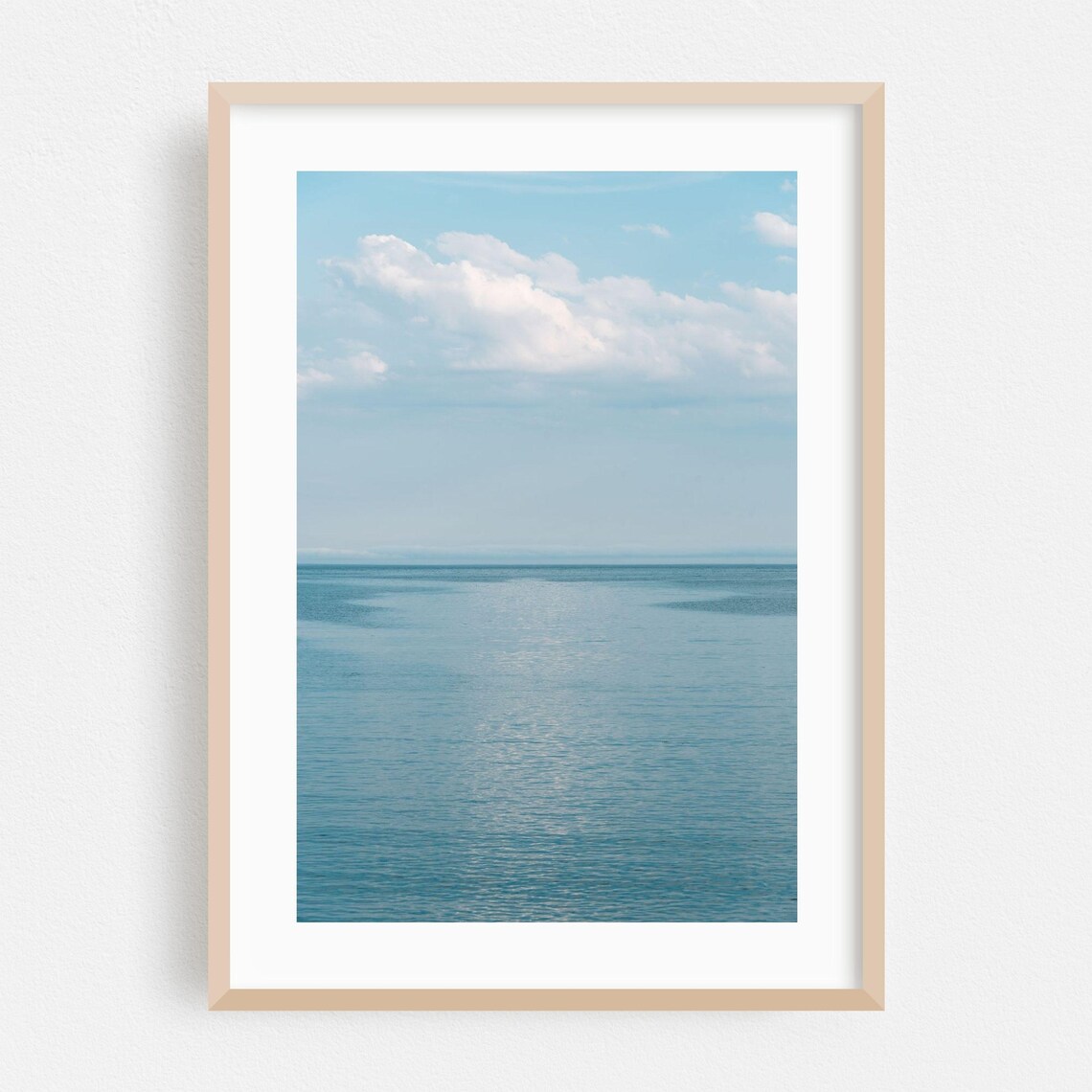 Maine Ocean Minimalist Coastal Home Decor Art Print