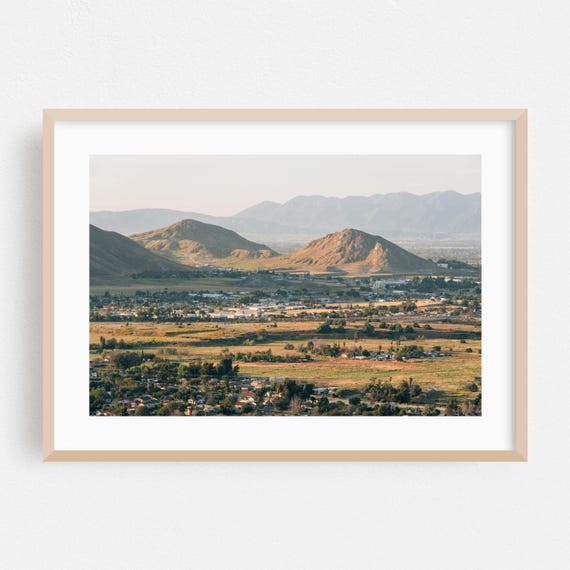 Riverside Print Wall Art Landscape Framed Mountain Home Decor Scenic Poster Nature Fine Rural Photography