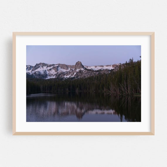 Mammoth Lakes Print Wall Art Landscape Framed Mountain Home Decor Lake Poster Snow Fine Forest Wilderness Scenic