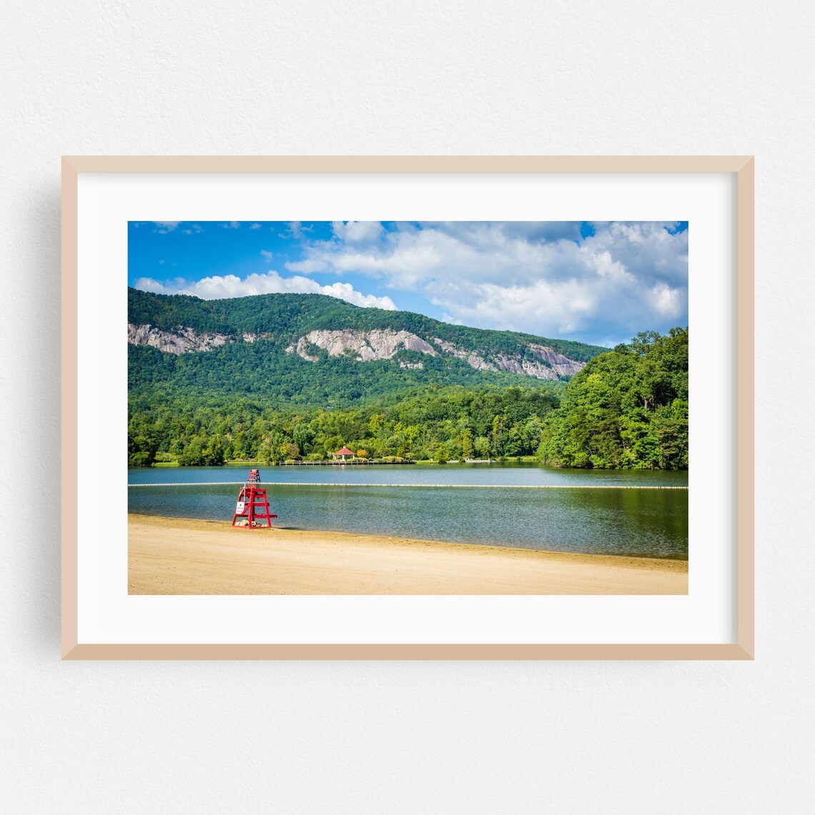 Lake Lure North Carolina Summer Lake Mountain Scenic Photography Poster