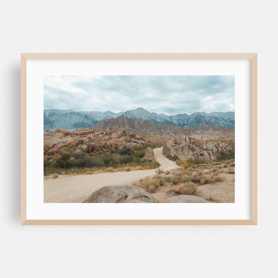 Lone Pine Print Wall Art Desert Framed Mountain Home Decor Scenic Poster Nature Fine Wilderness Landscape Rural