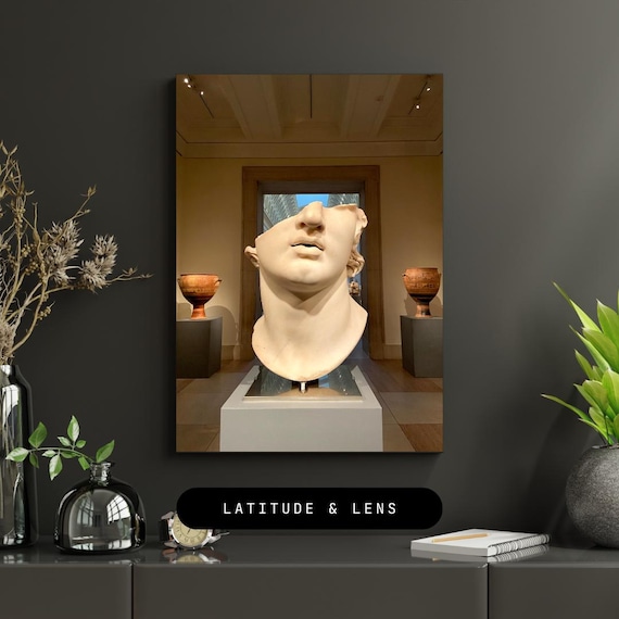 Classical Marble Sculpture Head Museum Gallery Art Photo Print