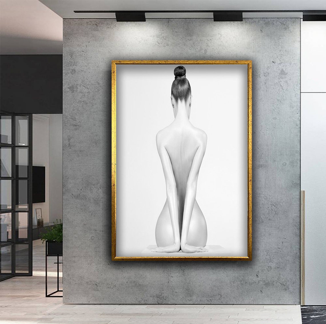 Nude Wall Art Naked Ballerina Art Naked Woman Poster Sexy Woman Wall Art Erotic Painting Sexy Girl Poster - Image 4