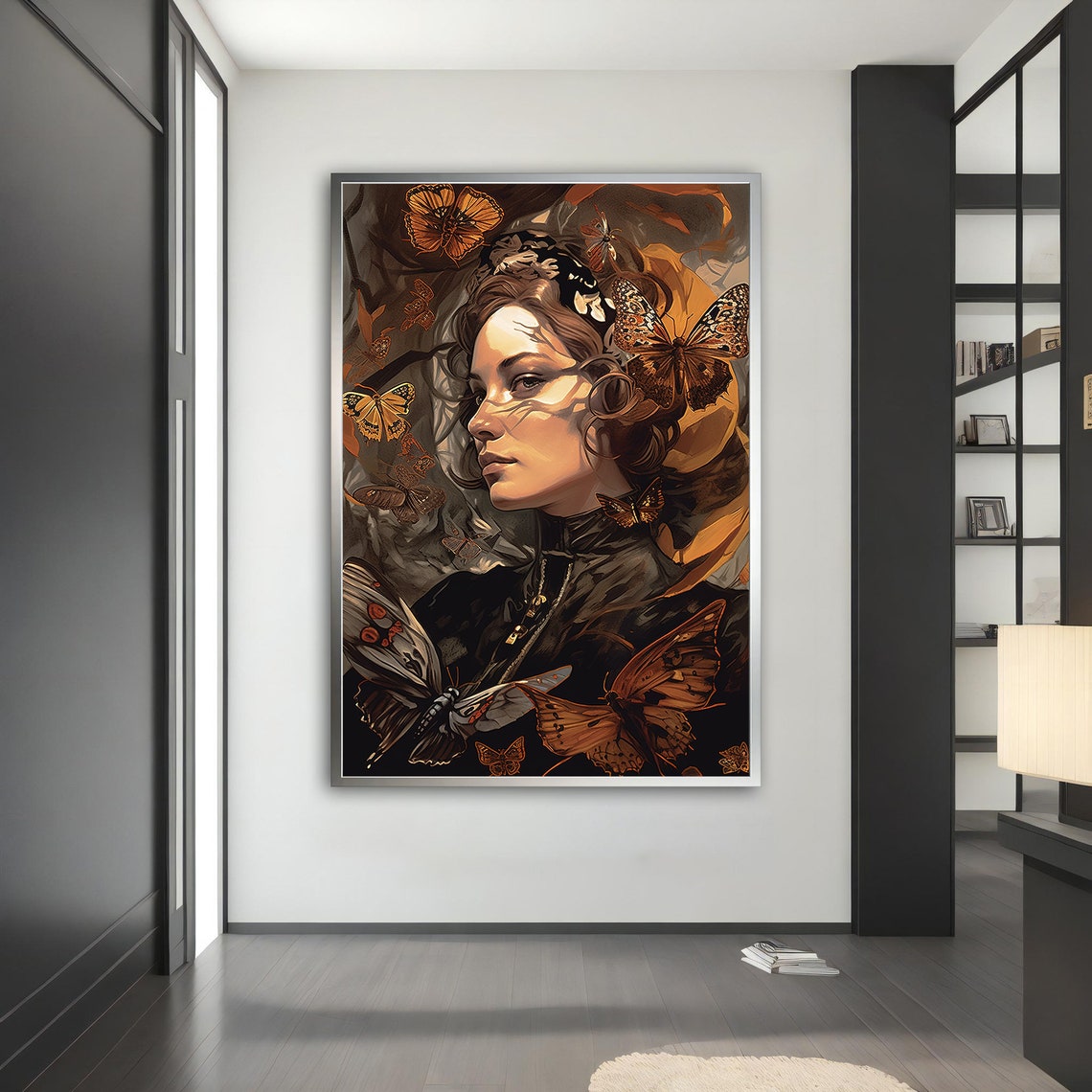 Butterfly Woman Modern Modern Painting Wall Art Modern Abstract Art Art Decor For Gift - Image 4