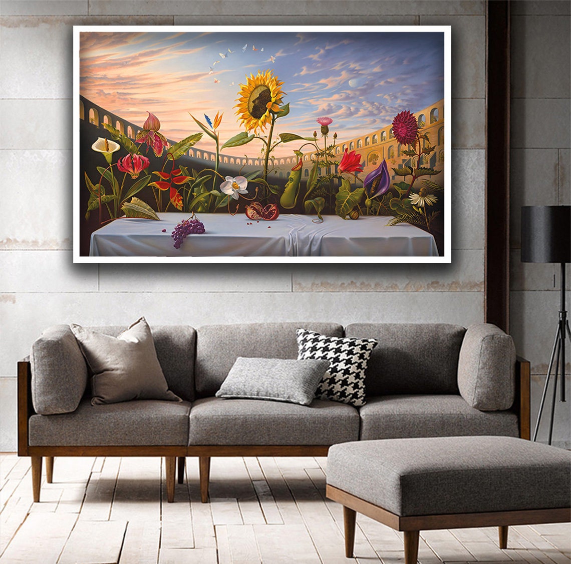 Vladimir Kush Last Supper Wall Art Flowers Last Supper Print Vladimir Kush Painting Vladimir Kush Flowers Wall Art Vladimir Kush - Image 3