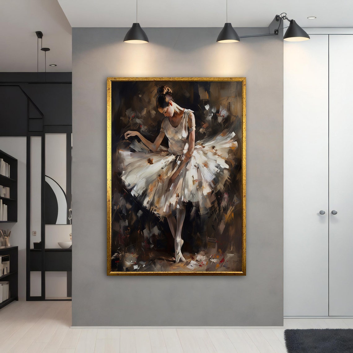 Ballerina Effect Ballerina Girl Painting Ballerina Wall Art Home Decor Ballerina Print Ballerina Girl Painting - Image 3