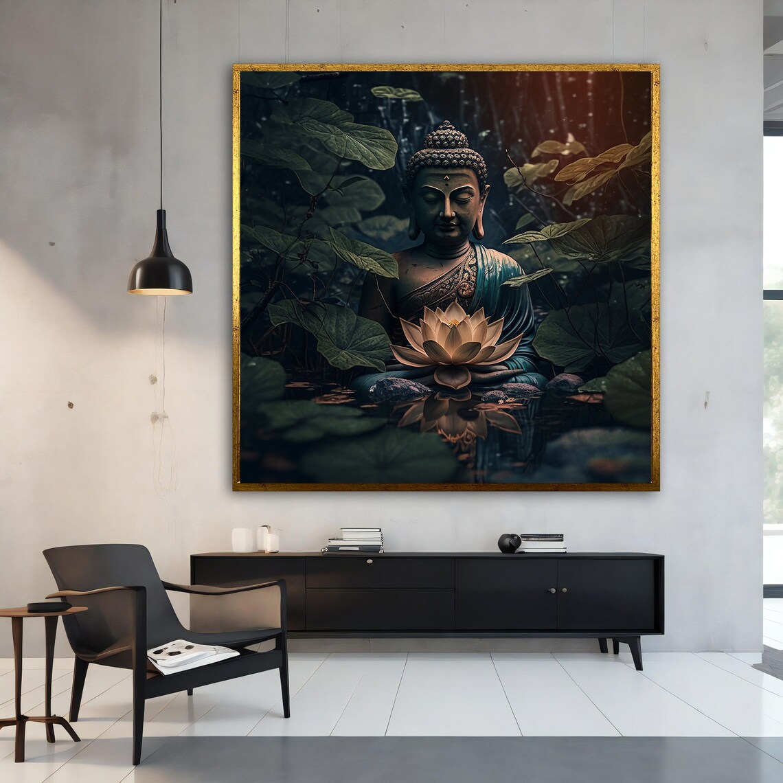Buddha Wall Art, Buddhism Inspired Art Print - Image 3