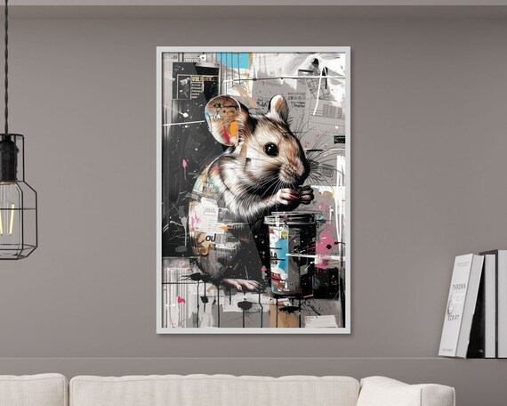 Graffiti Hamster 2, Urban Style Abstract Illustration
