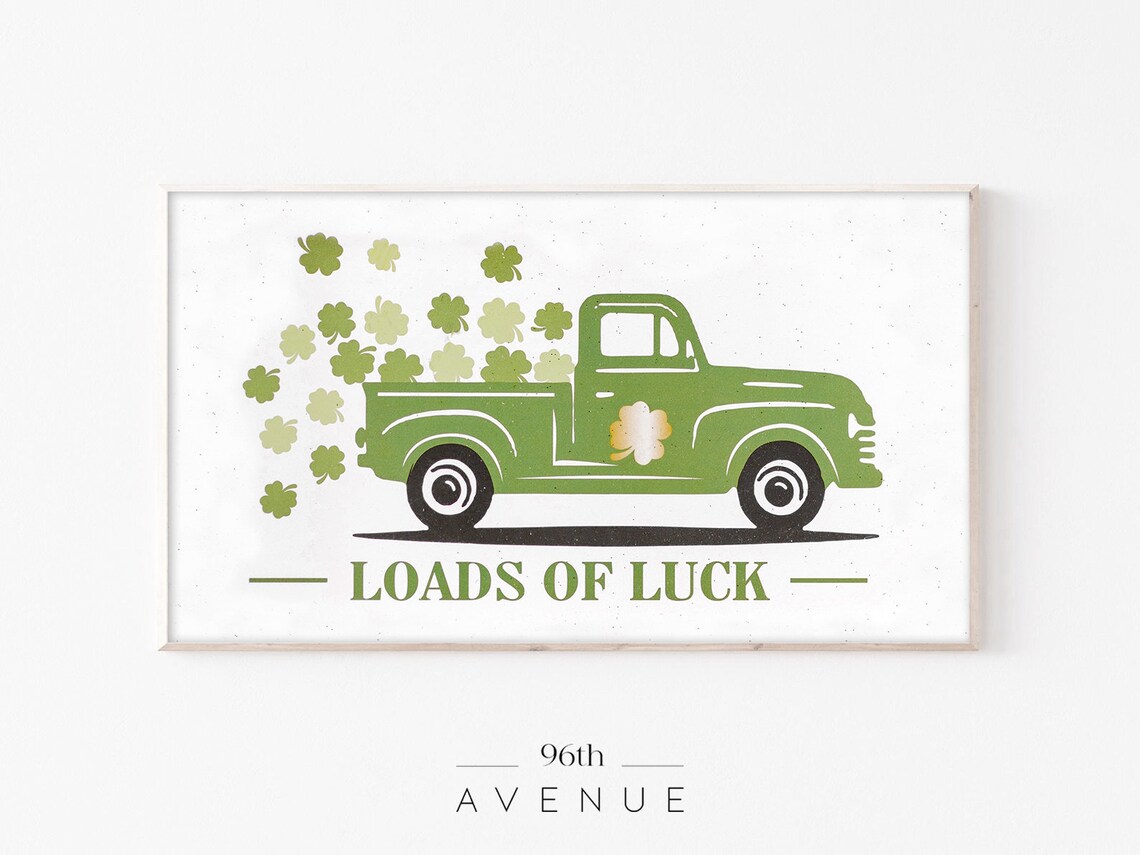 St Patricks Day TV Art, Holiday Wall Art Print