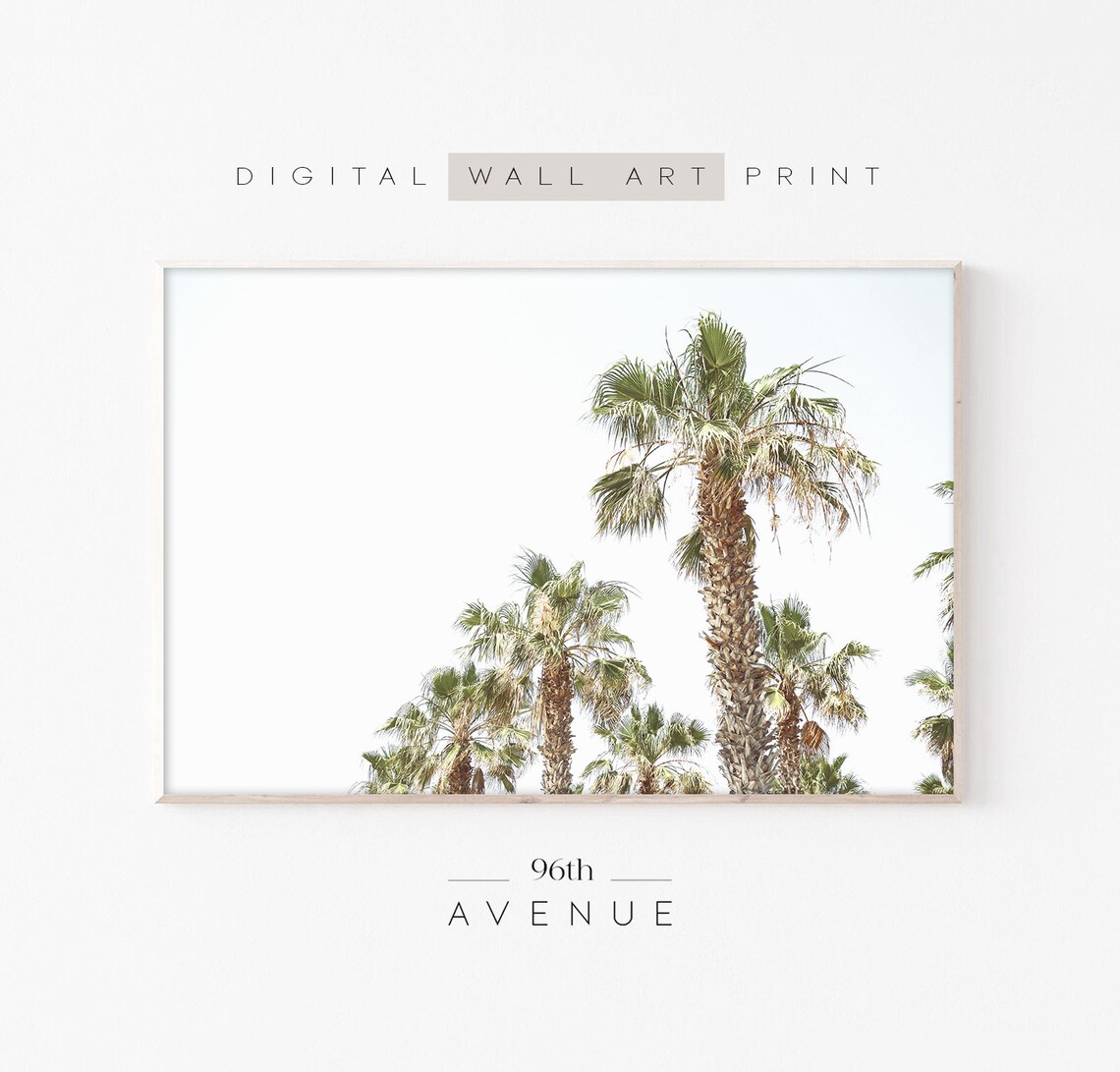 Palm Tree Summer Beach Art Print