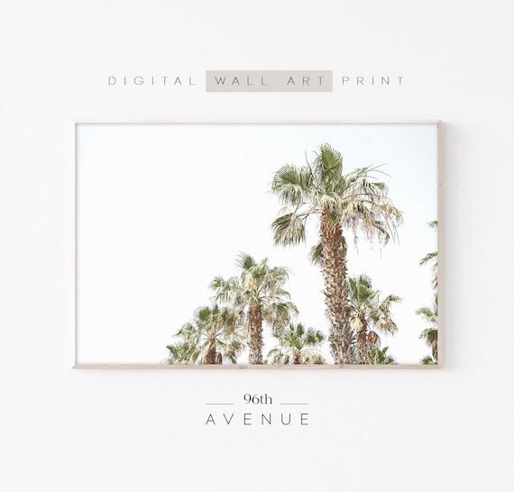Palm Tree Summer Beach Art Print