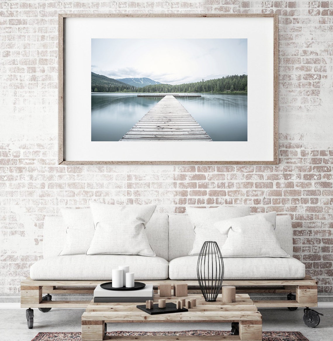 Canada Lake Pier Travel Poster - Image 2