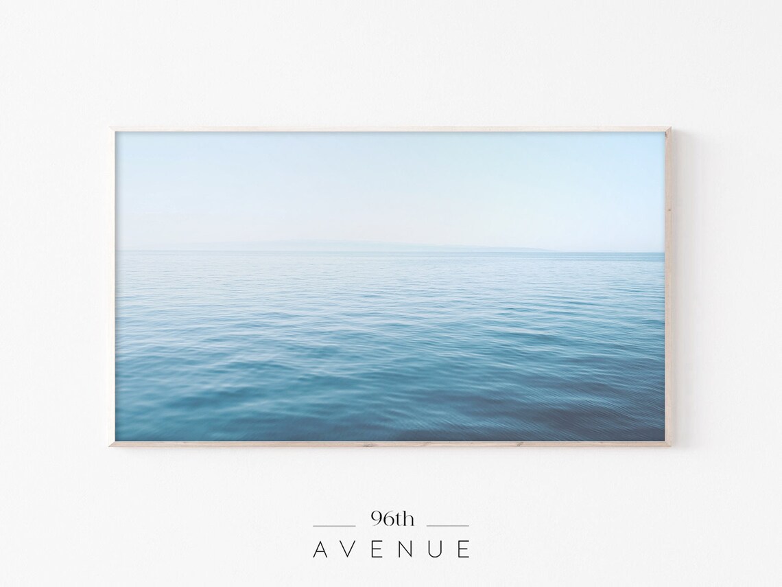 Beach Ocean Coastal Art Print for TV Frame