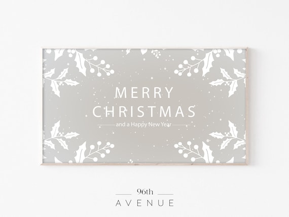 Christmas Frame TV Art, Holiday Winter Decor