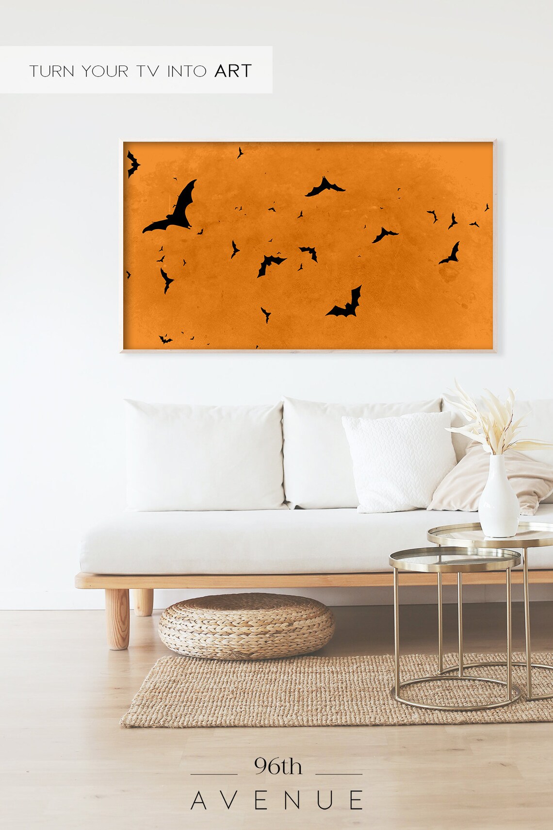Halloween Bats Art Print - Image 2