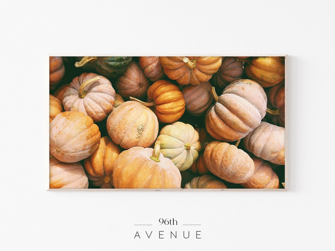 Autumn Pumpkin Pile Poster Print