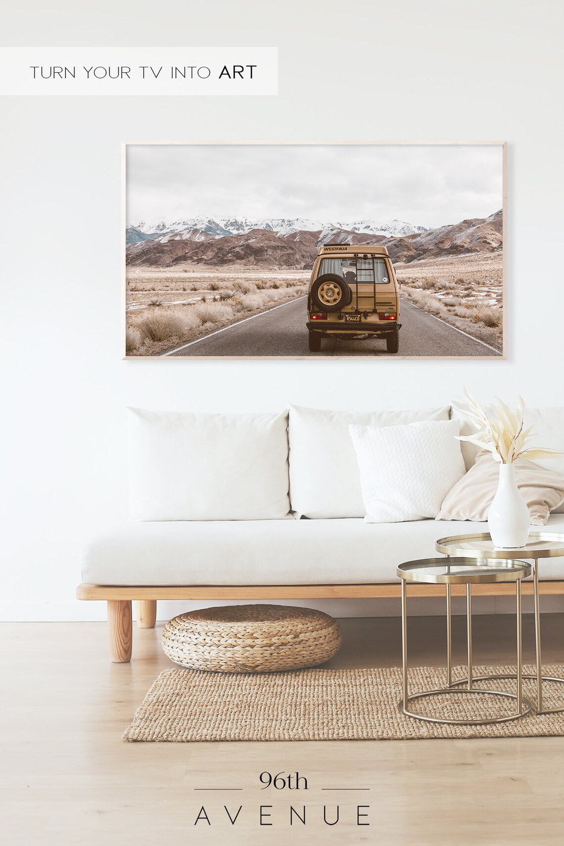 Retro Camper Van TV Art, Instant Art Print - Image 2