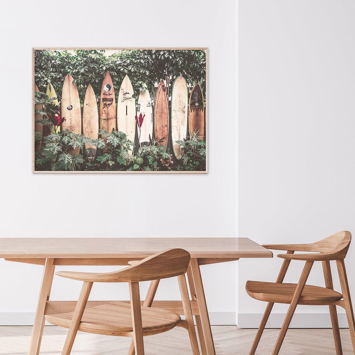 Retro Surfboard Tropical Decor, Hawaii Beach Art Print - Image 2