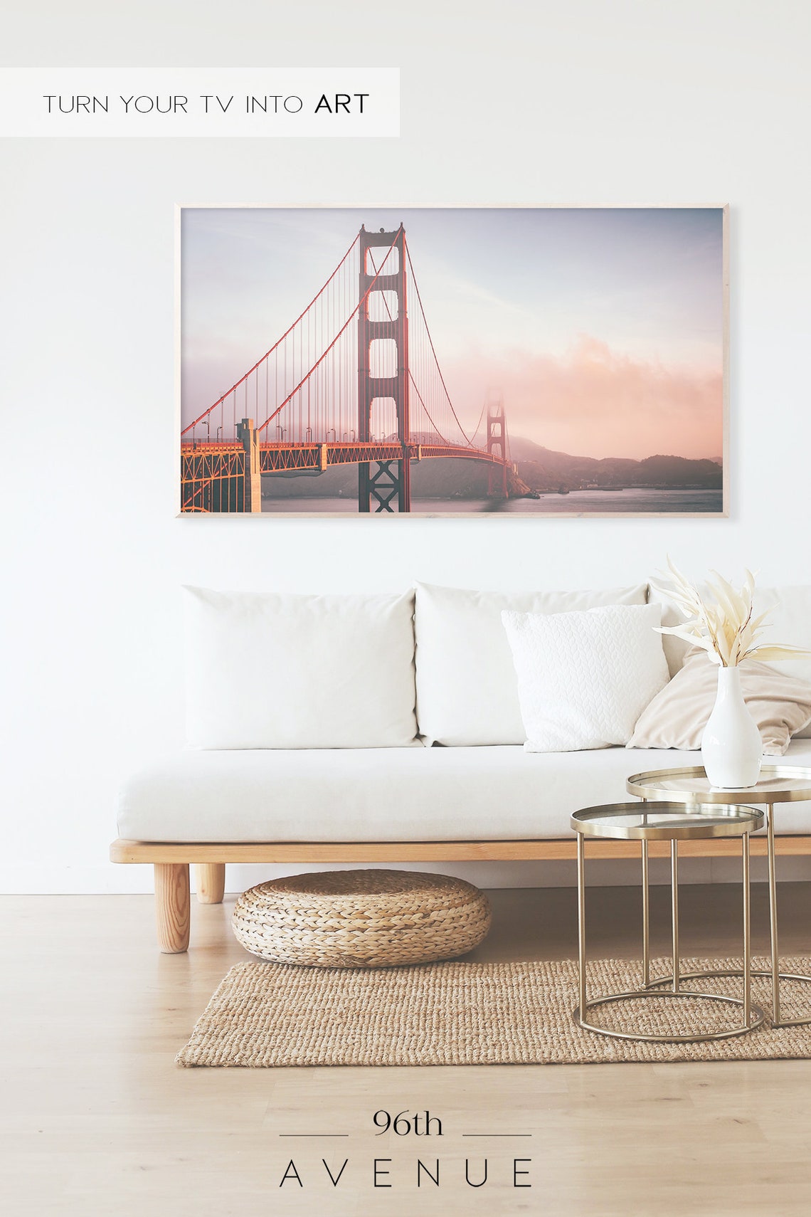 Golden Gate Bridge Sunset San Francisco Iconic Landmark Scenery Poster - Image 2