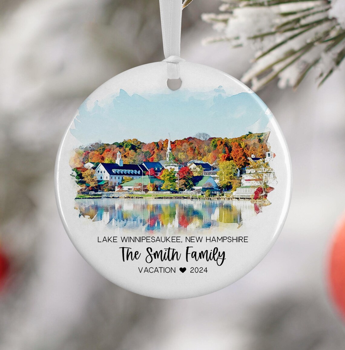 Lake Winnipesaukee Travel Souvenir Art Print