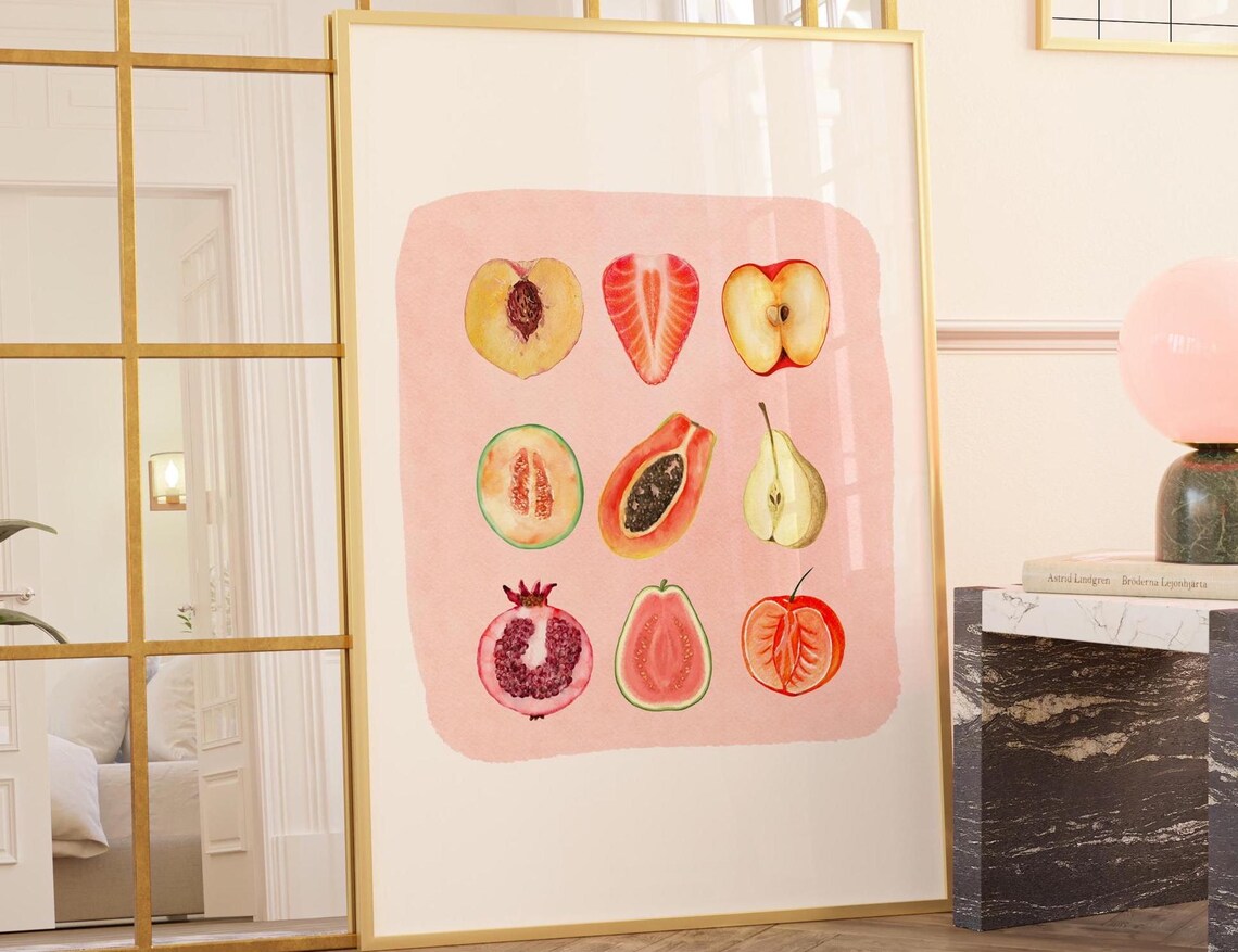 Fruit Of The Spirit Retro Sliced Feminine Art Print