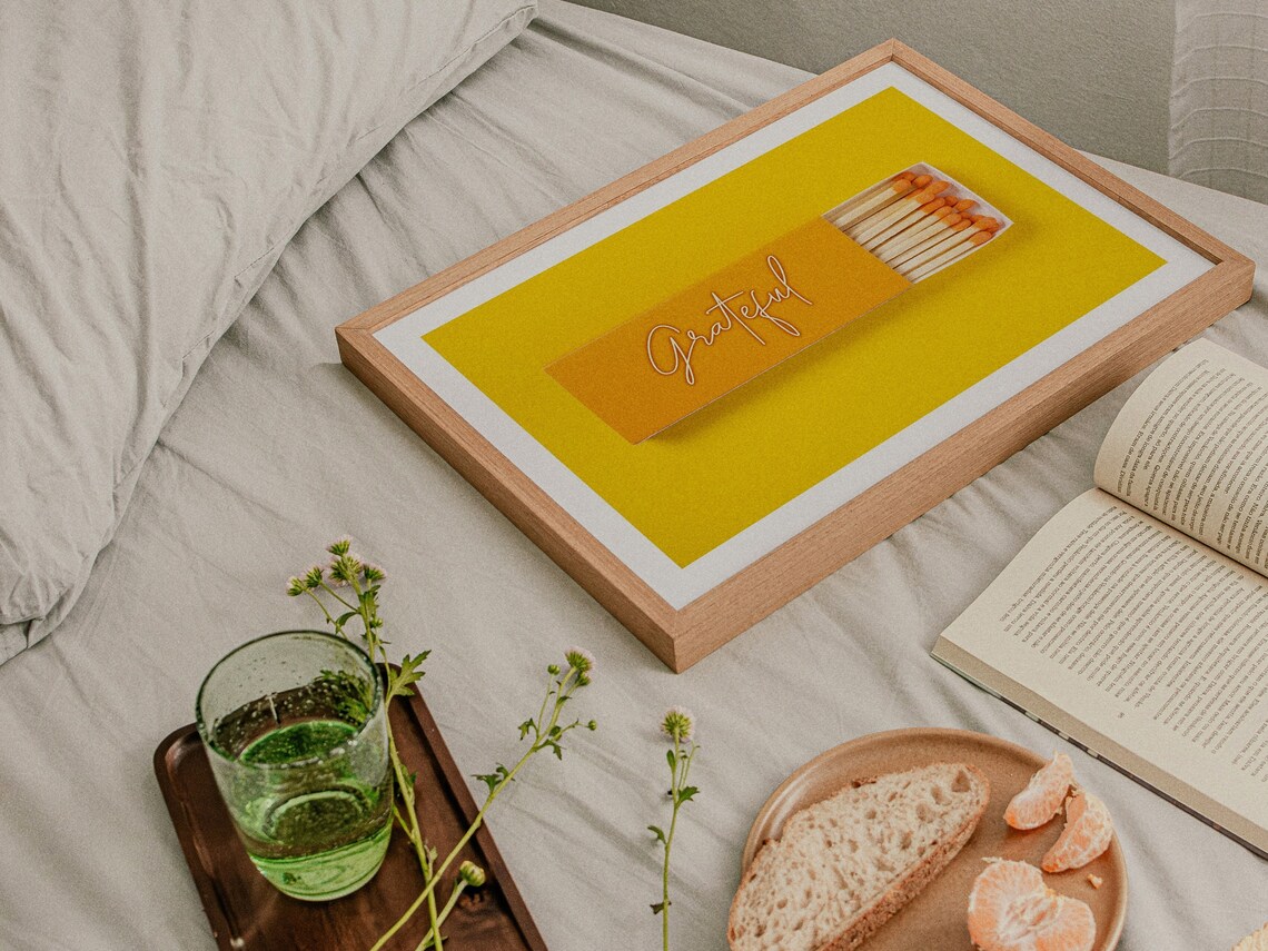 Matchbox Gift Vintage Funky Yellow Art Print - Image 2