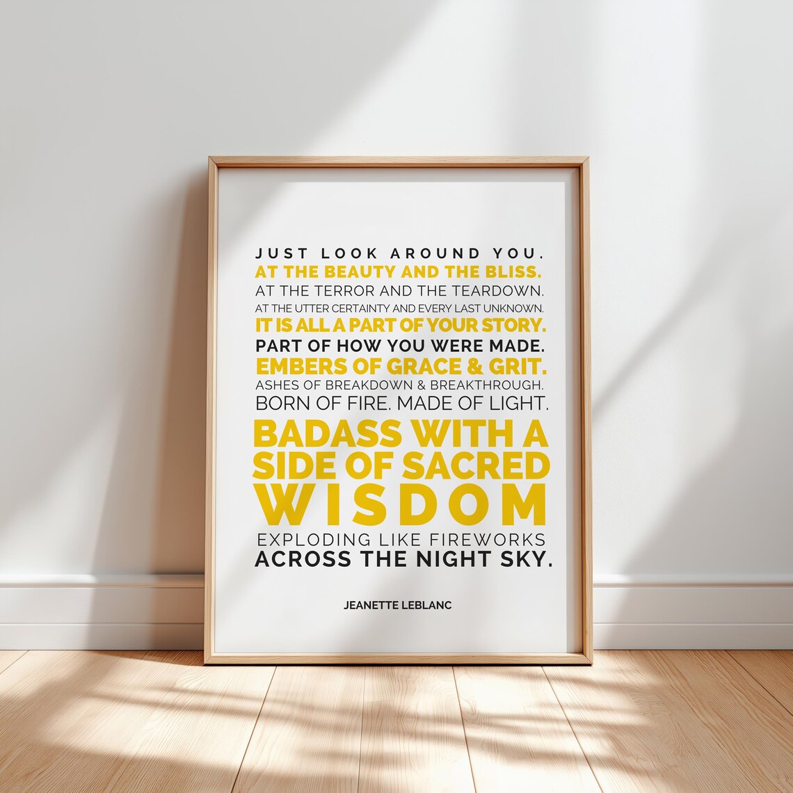 Courage Quote Inspirational Wall Decor Art Print