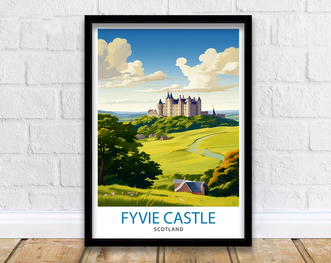 Fyvie Castle Scotland Travel Print Fyvie Castle Wall Decor Fyvie Castle Poster Scotland Travel Prints Fyvie Castle Art Print Fyvie Castle
