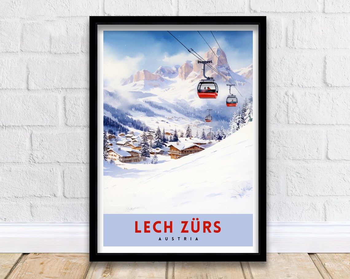 Lech Zurs Am Arlberg Austria Ski Lovers Art Print