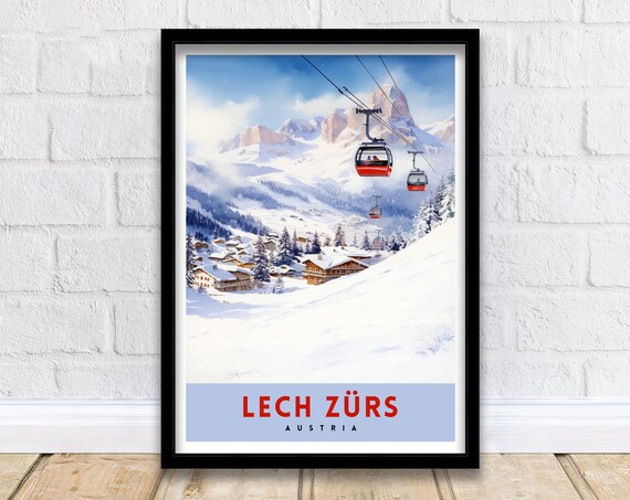 Lech Zurs Am Arlberg Austria Ski Lovers Art Print
