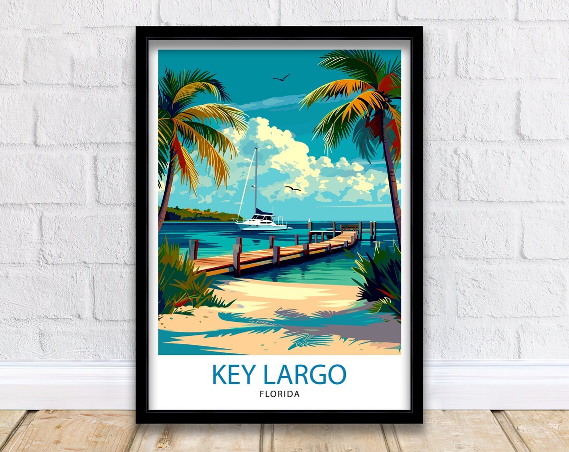 Key Largo Florida Art Print, Gateway To The Keys