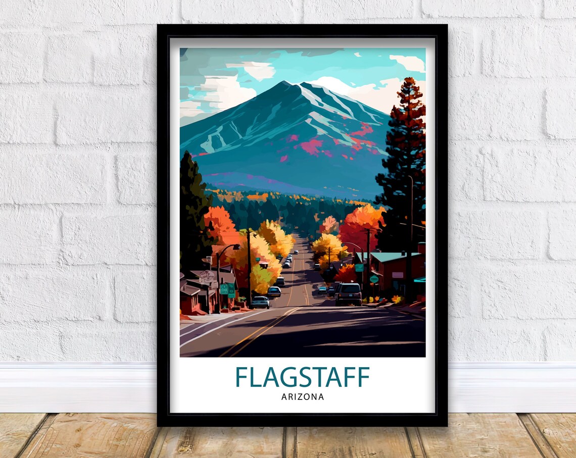 Flagstaff Arizona Travel Poster, Arizona Travel Poster