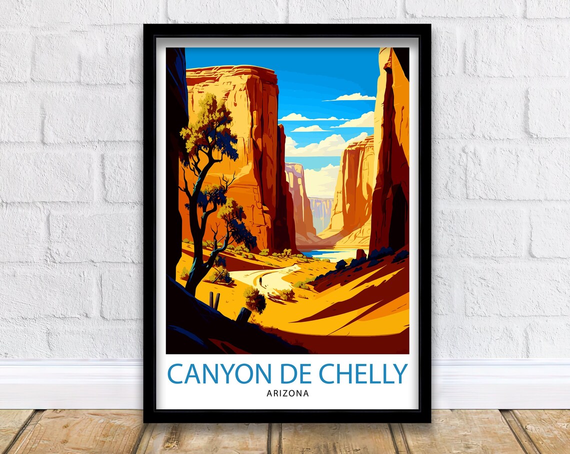 Canyon De Chelly Travel Print Arizona Wall Decor Southwestern Home Living Decor Travel Poster Gift For Canyon De Chelly Arizona Travel Print