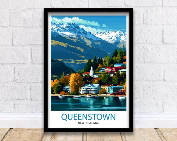Queenstown New Zealand Adventure Capital Poster