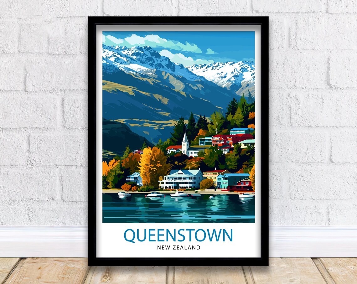 Queenstown New Zealand Adventure Capital Poster