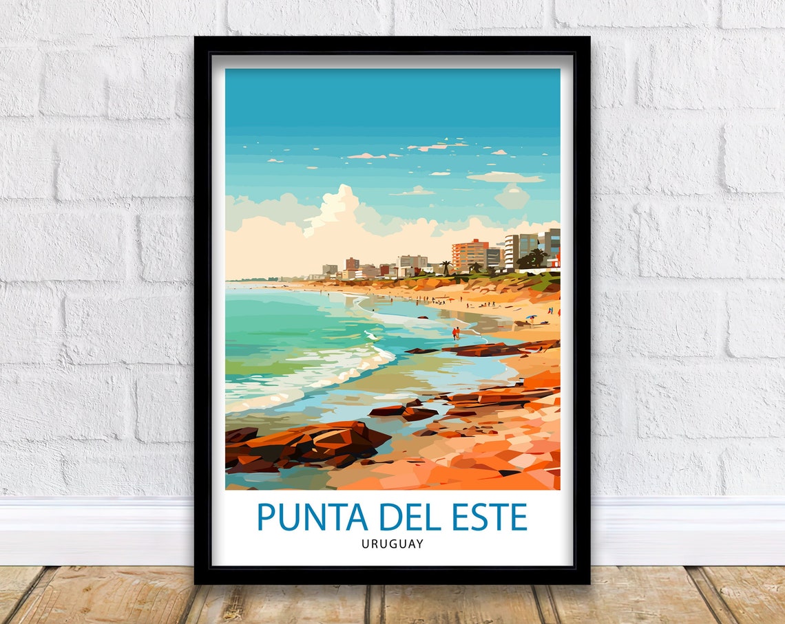 Punta Del Este Travel Print Punta Del Este Wall Decor Punta Del Este Poster Uruguay Travel Prints Punta Del Este Art Print Punta Del Este