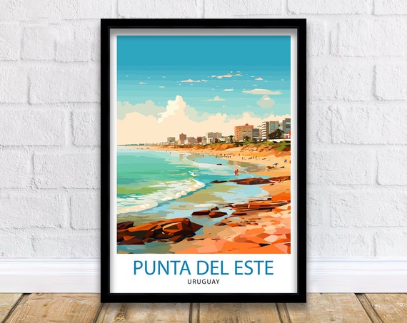 Punta Del Este Travel Print Punta Del Este Wall Decor Punta Del Este Poster Uruguay Travel Prints Punta Del Este Art Print Punta Del Este