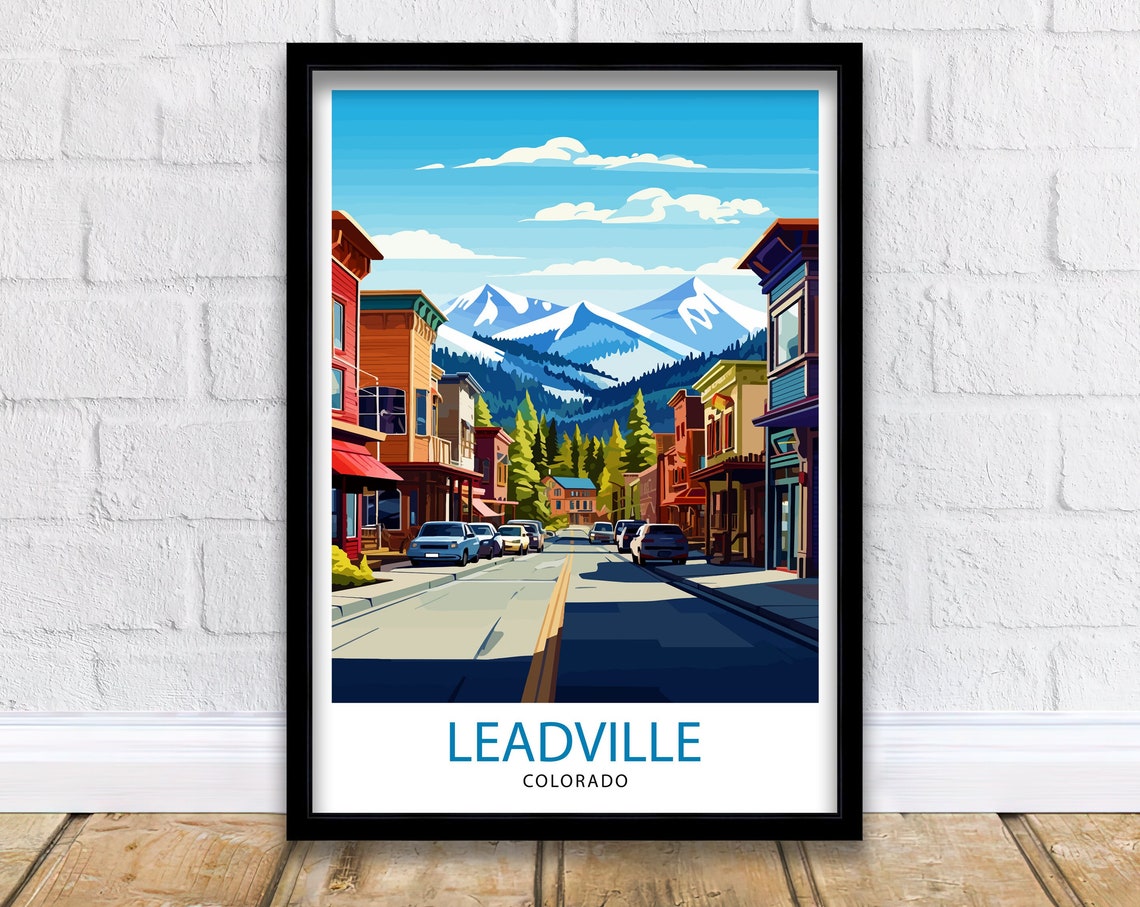 Telluride Colorado Travel Print Colorado Wall Decor Telluride Poster Rocky Mountain Travel Prints Colorado Art Print Telluride