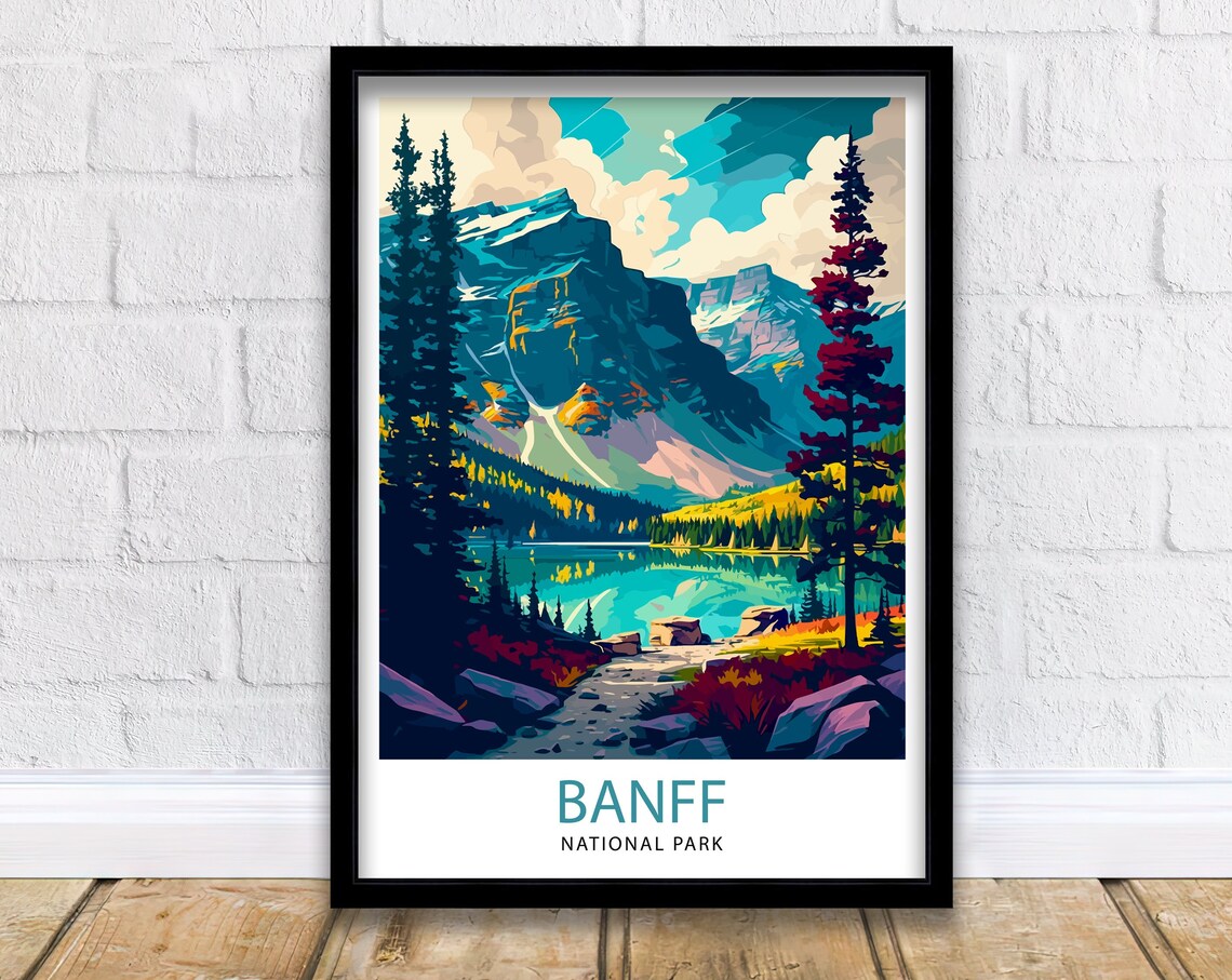Banff National Park Travel Print Wall Art Print
