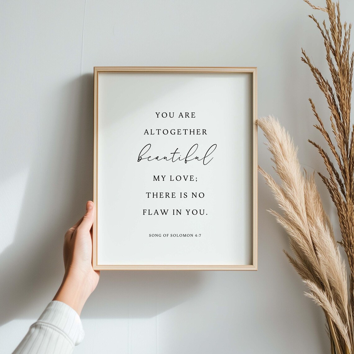 Song Of Solomon 47 ESV Bible Verse Art Print