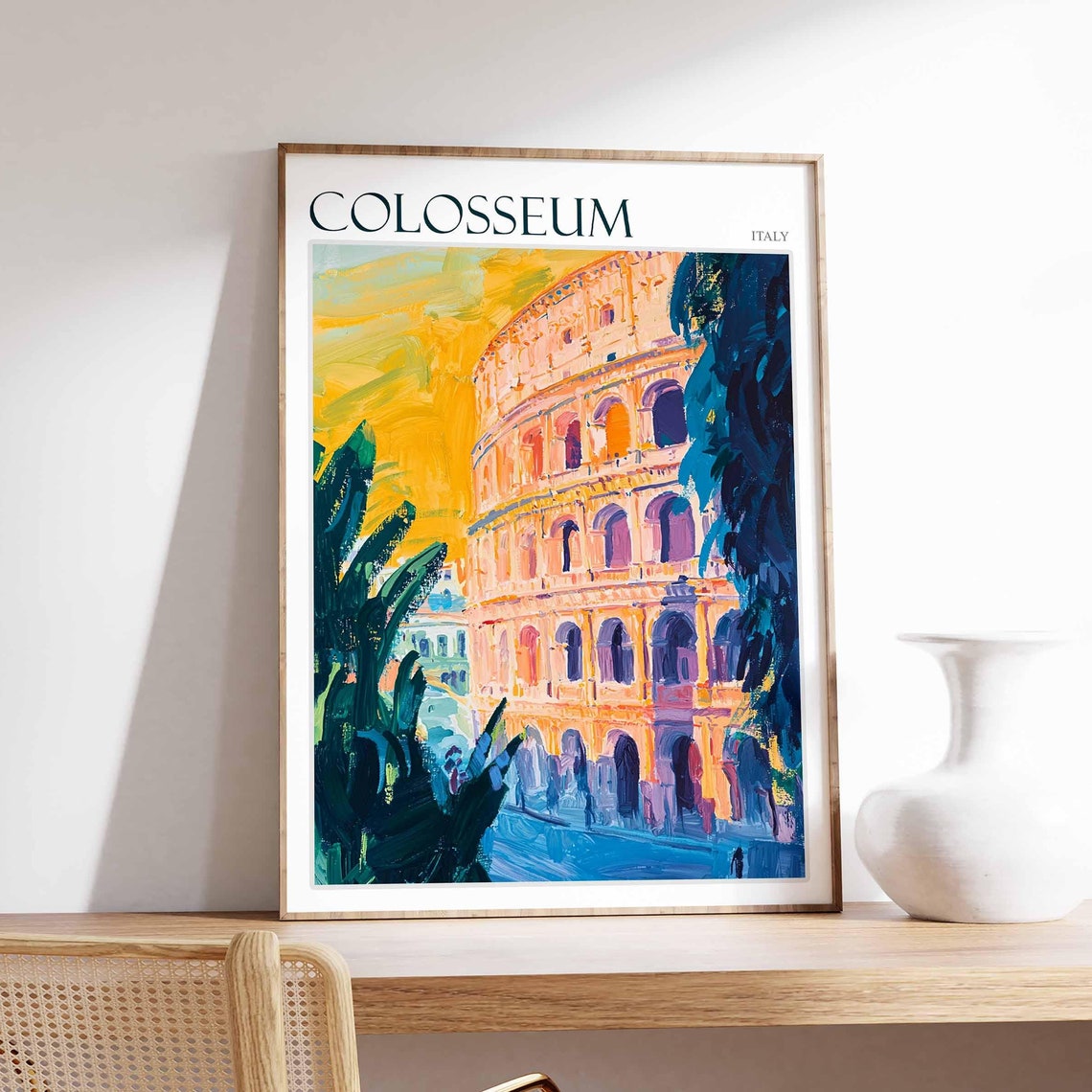 Colosseum Poster Colosseum Travel Print Italy Wall Art Italian Travel Print Italian Decor Italian Gift Colosseum Wall Art
