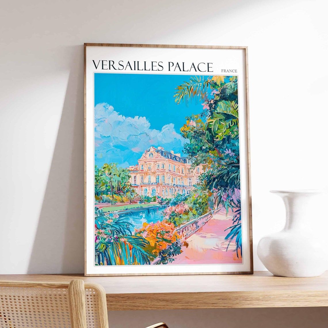 Versailles Palace Poster Versailles Palace Travel Print French Decor Europe Travel Poster European Wall Art France Travel Poster